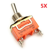 Wendao KN-1021 ON/OFF AC 250V 15A Interrupteur à bascule à 2 broches 5pcs