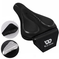 WEST BIKING Logo réfléchissant respirant Flexible Silicone adulte vélo vélo housse de selle housse de coussin avec sac d