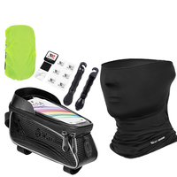 WEST BIKING Vélo Cadre Sac Ensemble Étanche Écran Tactile Vélo Sac Pneu Pry Bar Vélo Pneu Patch Kit Hiver / Été Visage É
