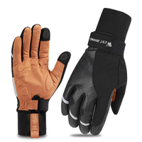 WEST vélo gants de cyclisme hiver gants de vélo en peluche vélo écran tactile gant chaud équitation Portable anti-poussi