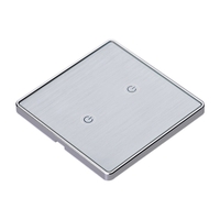 WF-WS022 100-240V 2.4 GHz Wifi 2Gang interrupteur intelligent EU Standard cadre en métal filetage interrupteur de comman