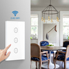 WF-WS03 Tuya Smart Life 3Gang commutateur tactile sans fil à distance de téléphone portable fonctionne avec Amazon Alexa