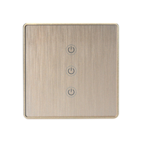 WF-WS033 100-240V 2.4 GHz Wifi 3Gang interrupteur intelligent EU Standard cadre en métal filetage interrupteur de comman