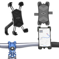 WHEEL UP 4-Claws Verrouillage automatique Téléphone Support de vélo 360 ° Réglable Vélo Universel GPS Rack Pour VTT Vélo