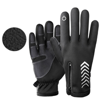 WHEEL UP Gants de cyclisme Hiver Warm Up Gants à écran tactile coupe-vent résistant à leau Gants thermiques antidér