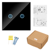 WHF01 433MHZ RF Télécommande Interrupteur Tactile Interrupteur Mural Panneau Smart Switch 86 Type Smart Panel Switch