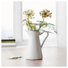 White Vintage Shabby Chic Vase en émail Pichet Pichet Pot Tall Tall Wedding Wedding Party