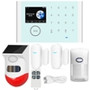 WIFI GSM système dalarme solaire intelligent sans fil porte sécurité à domicile carte SIM EN RU ES PL DE télécomman