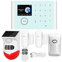 WIFI GSM système dalarme solaire intelligent sans fil porte sécurité à domicile carte SIM EN RU ES PL DE télécomman