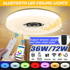 WIFI LED Plafonnier 256 RVB Bluetooth Musique Haut-Parleur Dimmable Lampe À Distance