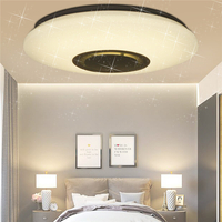 WIFI LED Plafonnier avec Haut-Parleur Bluetooth,  LED Plafonnier Changement de Couleur avec Télécommande,  RGB Music Plafo