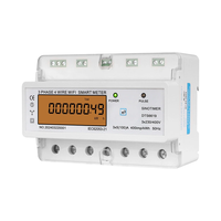 WIFI Remote Control Single Phase AC 220V 100A Energy Meter kWh Manual Switch ON/OFF Counter Consumption Electricity Watt