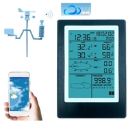WiFi Station météo LCD Thermomètre Hygromètre Pression de pluie Pression du vent Direction Direction APP sans fil Météo