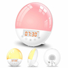 WIFI Sunrise Alarm Clock Light Radio FM Smart Wake Up LED Sunrise Light Tuya APP Control Work with Alexa / Google 7 Colo