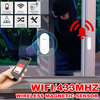 WIFI/433MHZ capteur de porte de fenêtre porte ouverte/fermée APP alarme à la maison