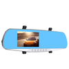 Winksoar 4, 3 pouces 1080P HD Vue arrière Blue Mirror Dual Lens DVR Dash Cam enregistreur de voiture