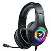 Wintory M3 Casque de jeu Stéréo RVB Lumière 50mm Pilote Stéréo Réglable Casque antibruit avec micro