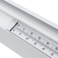 Wnew 0.6-2.5M Règle métrique auto-adhésive en acier inoxydable,  piste à onglets,  ruban à mesurer,  scie à onglets,  échell
