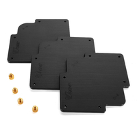 Wnew 3pcs Modèles de routeur de rayon de rayon de travail du bois Modèles de coin de coin de table de routeur de gabarit
