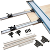 Wnew Track Saw Circular Saw Parallel Rail Guide System for Repeatable Cuts Woodworking Track Saw Guide Rail Joining Set