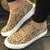 Woemn Leopard Printing Elastic Bande Chaussures plates en toile décontractées