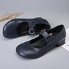 Woemn Retro Hollow Out pompes à talons bas