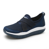 Women Elastic Bande Platform - Baskets confortables en mesh