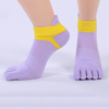 Women Five Toes Sports respirants Yoga Chaussettes à chaussettes en vélo à bas prix en coton