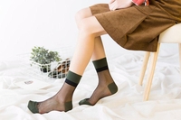 Women Girls Summer Sexy Verre Soie Respirant Chaussettes Mince Transparent Ankle Chaussettes