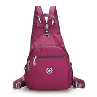 Women Nylon Sacs à poitrine légère Sacs bandoulière extérieur Sac à dos sportif