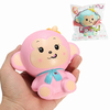 Woow Squishy Monkey Slow Rising 12cm avec emballage original bleu et rose