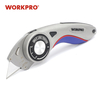 WORKPRO Nouveau Couteau Pliant Couteau de Sécurité Couteau Utilitaire Couteau En Aluminium Poignée Coupe-Pipe
