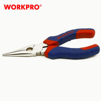 Workpro Pince à bec effilé à poignée bicolore Coupe-fil 6/8 pouces Pinces multifonctions domestiques