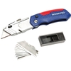 WORKPRO W011017N Utilitaire de pliage Utilitaire de découpe de boîtes de sécurité avec 13 lames,  outils inclus