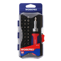 WORKPRO 38 en 1 Multifonctionnel Tournevis À Cliquet Ensemble Téléphone À La Maison DIY Outils De Réparation Kit