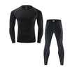WOSAWE hiver cyclisme couche de base à manches longues thermique respirant sous-vêtements hommes course Ski sport sous-v