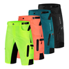 WOSAWE Hommes Baggy Shorts de Cyclisme Réfléchissant VTT Vélo de Montagne Pantalon Déquitation Vélo Résistant À L&