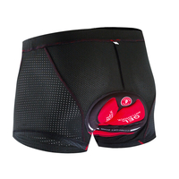 Wosawe Shorts de cyclisme sous-vêtements de cyclisme 5D Gel Pad plus épais antichoc séchage rapide respirant sous-vêteme