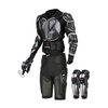 Wosawe moto corps Armor costume veste de moto + protecteur de hanche + gants + genouillères vêtements de cyclisme