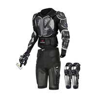 Wosawe moto corps Armor costume veste de moto + protecteur de hanche + gants + genouillères vêtements de cyclisme