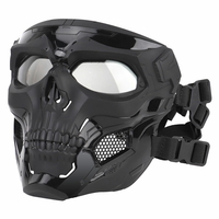 Wosport Skull Tactical Airsoft Masque Paintball CS Militaire De Protection Full Face Pour Casque Rapide