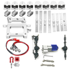 WPL Châssis En Métal + Pont Noir Pont +370 Boite De Vitesse De Transfert De Moteur Pour B14 B24 B24ZH C14 C24 Voiture RC