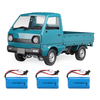 WPL D12 1/10 2.4G 2WD chenille de camion militaire hors route modèles de véhicule de voiture RC jouet plusieurs Batterie