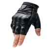 WUPP moto demi-doigt gants déquitation en cuir respirant hors route course Sport gants sans doigts noirs