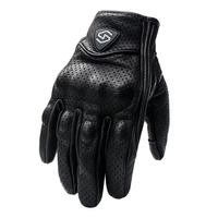 WUPP moto équitation gants complets en cuir écran tactile course hors route Sport de plein air avec trous