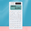 WUSHENG WS-JSQ02 Calculatrice Scientifique Affichage 2 Lignes 10 + 2 Chiffres LCD Double Puissance avec 417 Fonctions Ca
