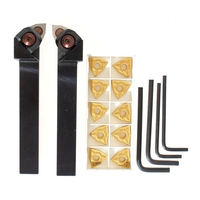 WWLNR / L1616H / K08 16x100mm tour porte-outil de tournage avec 10 pièces WNMG080404 inserts
