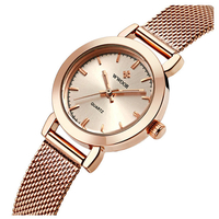 WWOOR 8823 Design élégant Mesdames Montre-bracelet Mesdames horloge en acier Horloge à quartz
