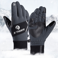 X-TIGER gants de cyclisme hiver chaud doigt complet écran tactile anti-dérapant gants de vélo gants de vélo de moto