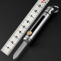 XANES® 98mm 6061 Mini couteau pliant en alliage daluminium daviation outil de survie portable tactique avec po